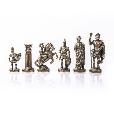 S11BBRO шахи "Manopoulos", "Греко-римські", латунь, у дерев'яному футлярі, коричневі, 44х44см 7,4 кг, S11BBRO - фото товару
