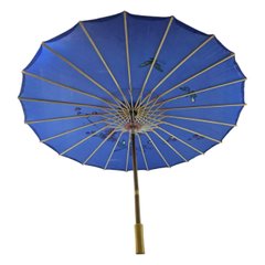 Парасолька з бамбука і шовку синя ( 55х 82 см), K335149E - фото товару