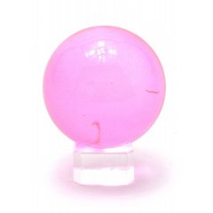 Куля кришталева на підставці рожева (5 см), K328855 - фото товару