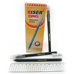Ручка масляна Wiser "Orio" 0,7 мм (корп. триангуляр.проріз.) чорна, K2734154OOorio-blk - фото товару
