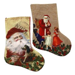 Носок новогодний "Дед Мороз" 26*18см, mix, 1шт/этик., K2742050OO0596_DSCN - фото товара