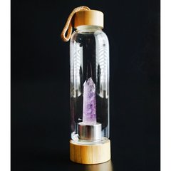 Пляшка для води з кристалом 550мл. Аметист, K89200170O1557471482 - фото товару