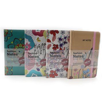 Блокнот на гумці "Квітковий" A6, mix4 COLOR/box, K2743963OO103012A6 - фото товару