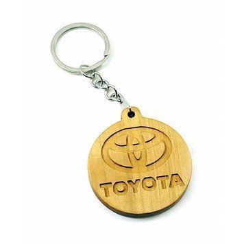 Экобрелок "TOYOTA" ольха покрыт маслом и пчелинным воском, K332696R - фото товара