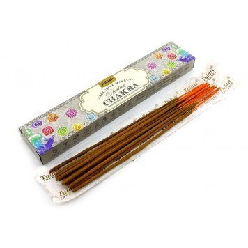 Healing Chakra Incense Stiks 15 g (Пильцові пахощі Вицілювальна Чакра 15 грамів)(Tulasi), K334398 - фото товару