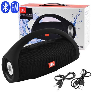 Bluetooth-колонка JBL BOOMS BOX MINI, c функцією PowerBank, speakerphone, радіо, black, SL5874 - фото товару