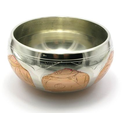 Чаша поющая (без резонатора)(d-15 см)(Singing Bowl Silver Copper no.4), K327389 - фото товара