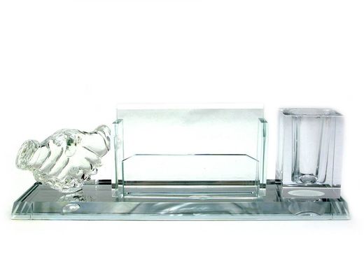 Подставка для ручки и визиток стекло (22х7х6,5 см)(SJT061), K328408 - фото товара