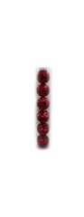 Набор шаров тубус "RED" 8см, 6шт., PVC 1шт/этик, K2752376OO6472-69RD - фото товара